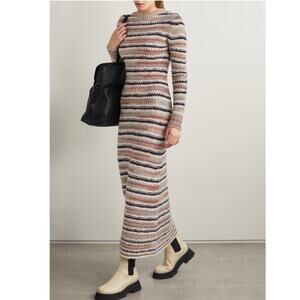 A.L.C. Multicolor Striped Knit Dress